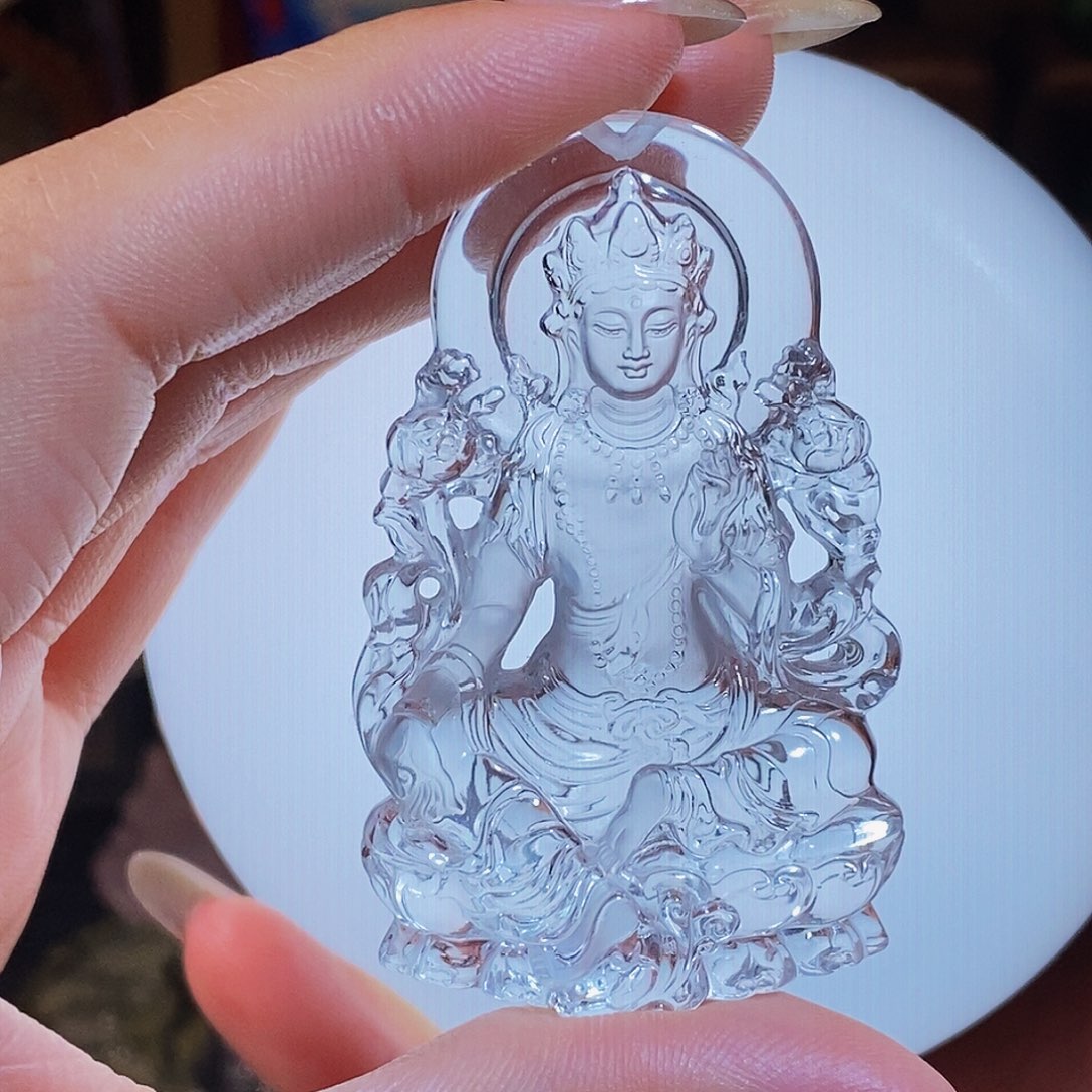 小***豆未镶嵌水晶颈饰吊坠