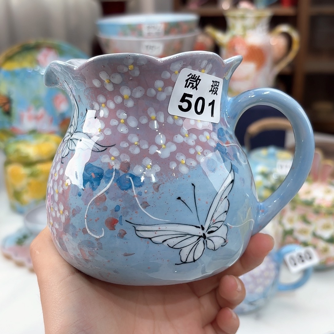 景德镇手绘高温釉下彩陶瓷茶具