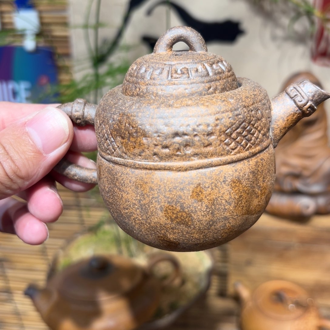 复古风格老陶泥系列茶盘茶具