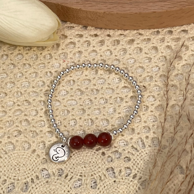 足银手链 足银蛇链 999纯银生肖蛇链 本命年手链小众百搭