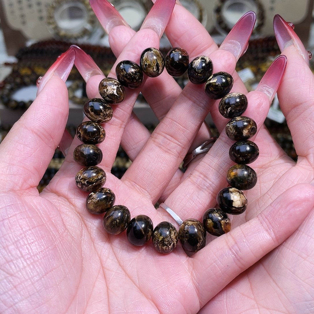 琥珀未镶嵌裸石11熊猫花
