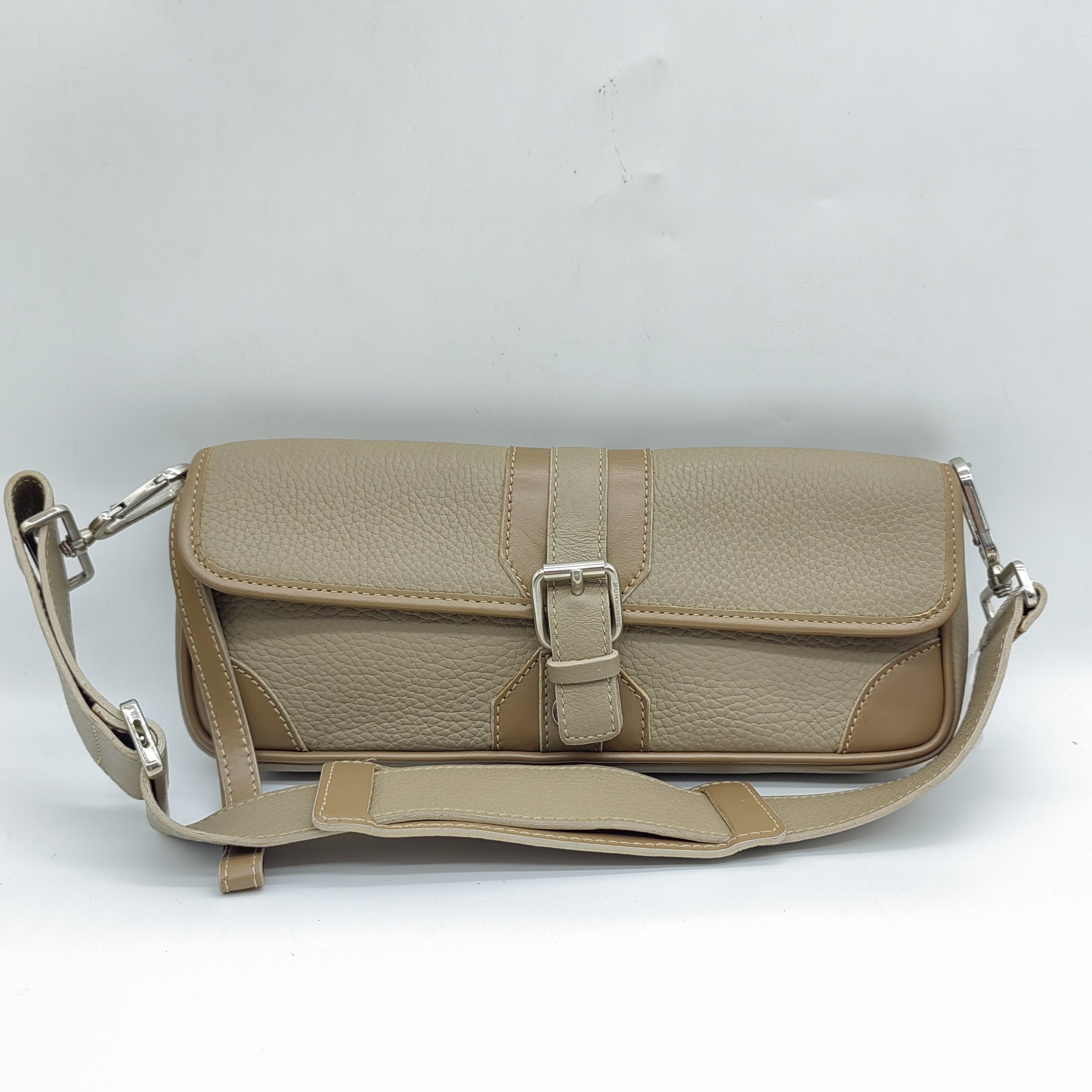 95新 BURBERRY/博柏利  棕色单肩包  1554 7830 