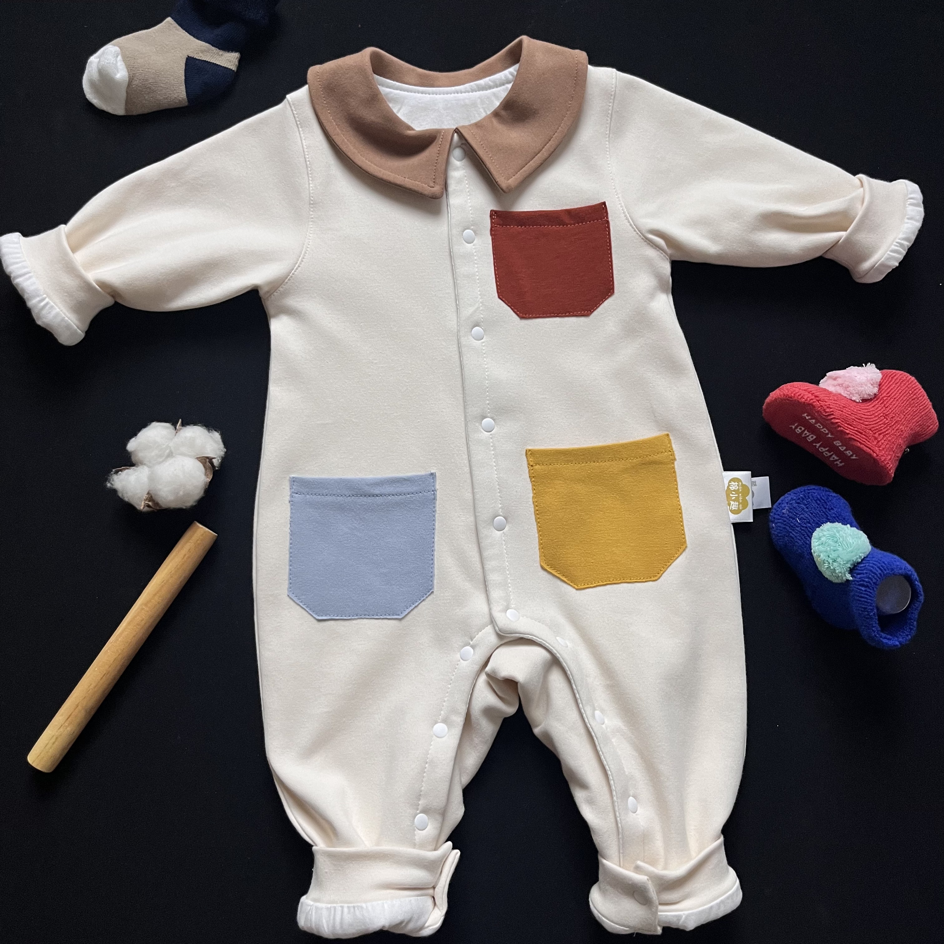 春日多巴胺 高定面料 双层连体衣