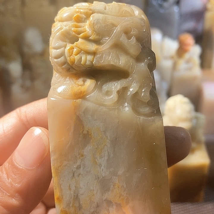 巴林石印石杰*巴林石雕刻艺术品