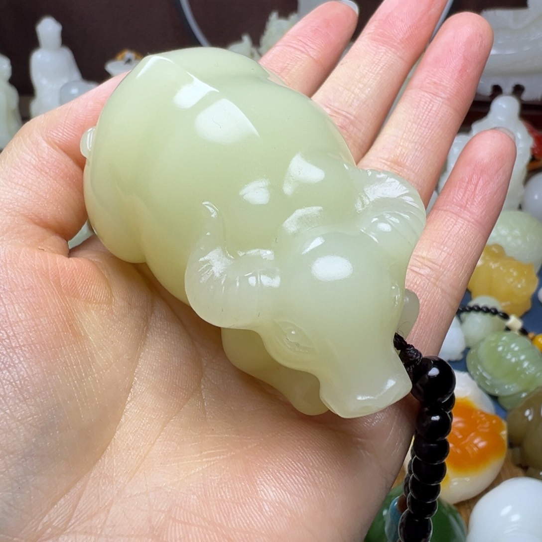 石材用****6手工雕刻青黄小牛