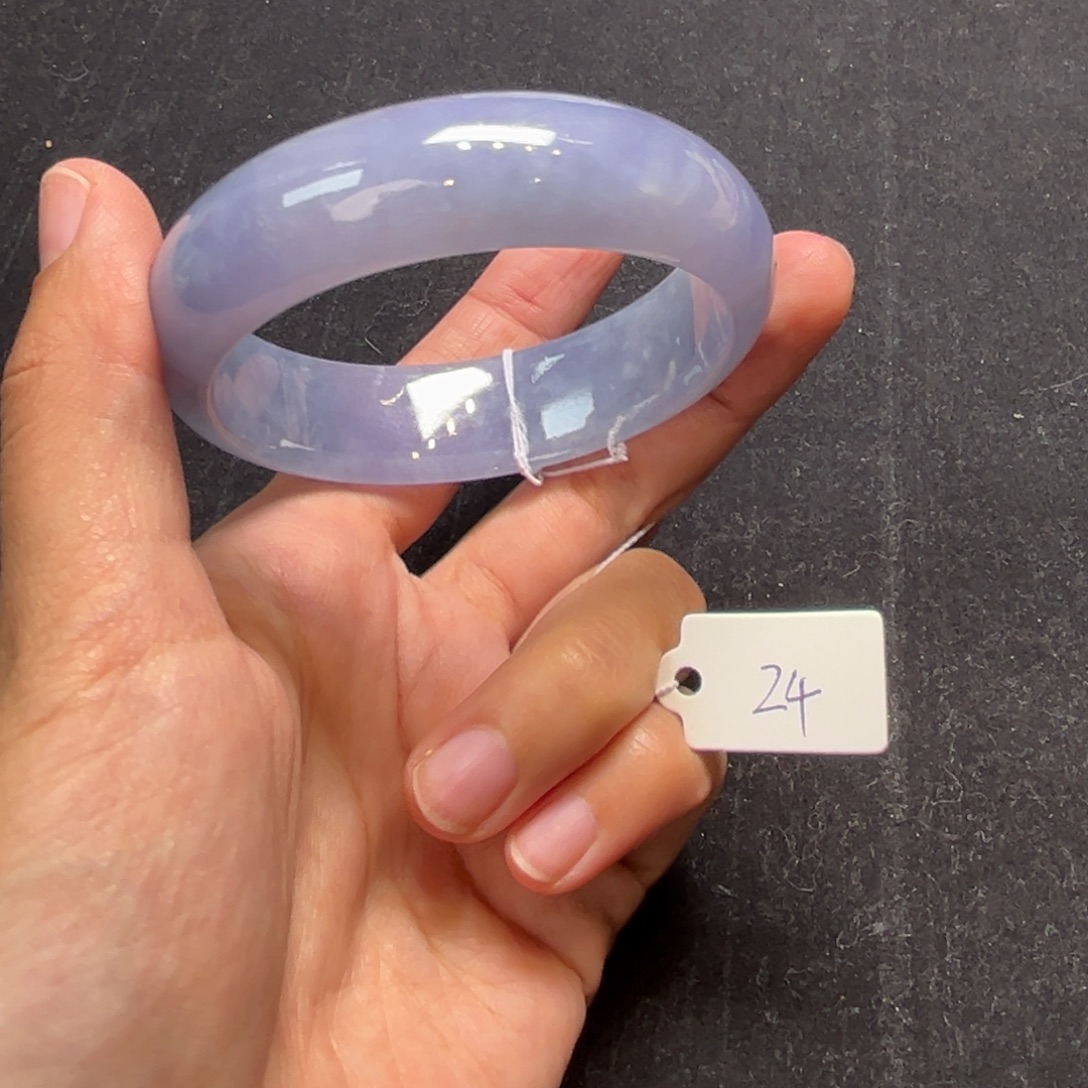 翡翠手镯未镶嵌宽轮胎序号24