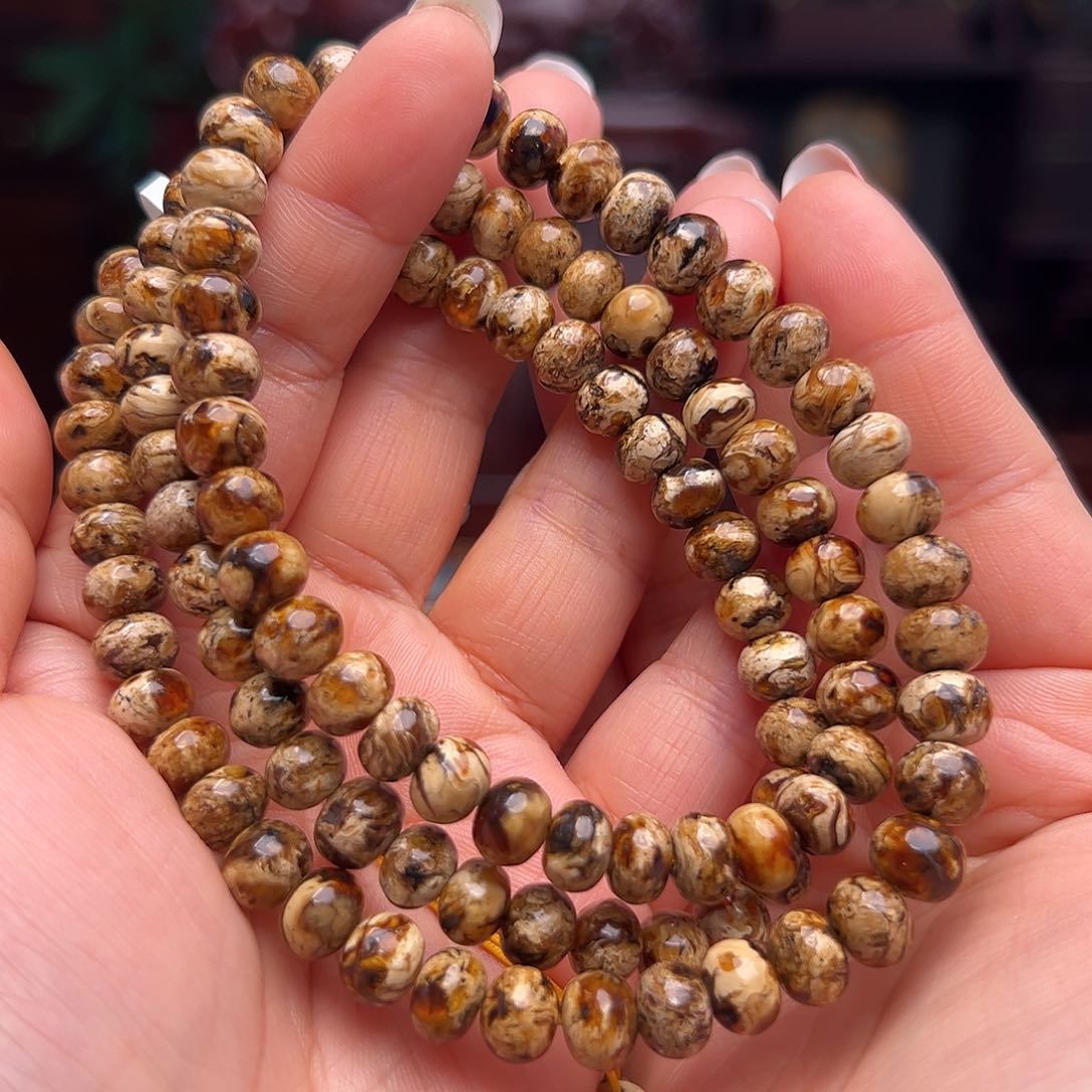 琥珀裸石未镶嵌温**两抚顺琥珀20384。8mm