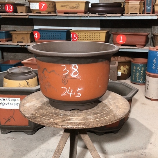 紫砂紫砂花盆包邮