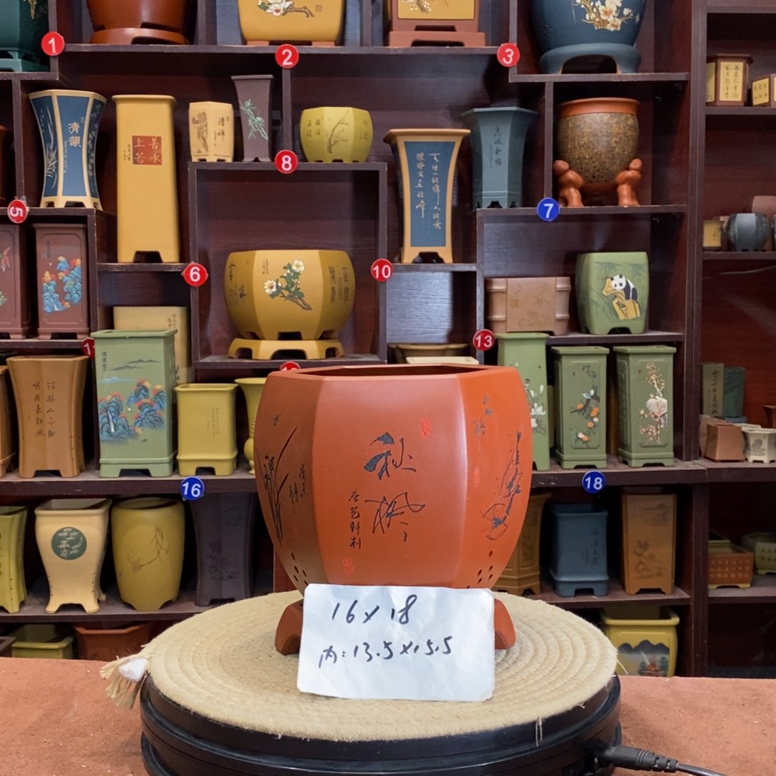 紫砂花盆紫砂花盆