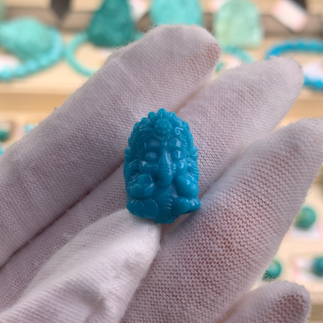 绿松石珠宝奇石未镶嵌