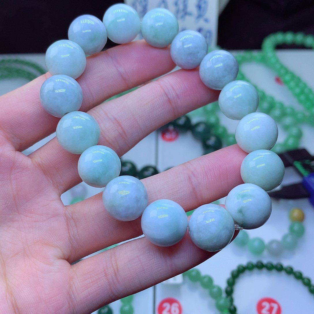 翡翠毛衣链未镶嵌