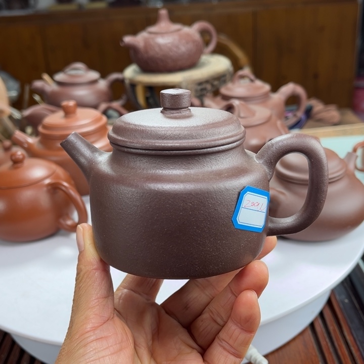 紫砂茶壶紫砂花茶