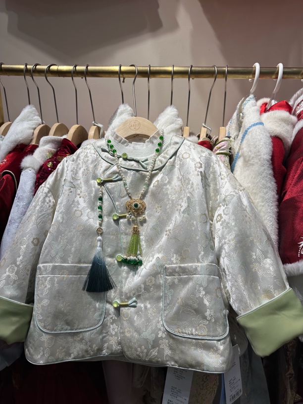 儿童夹棉国风外套上衣