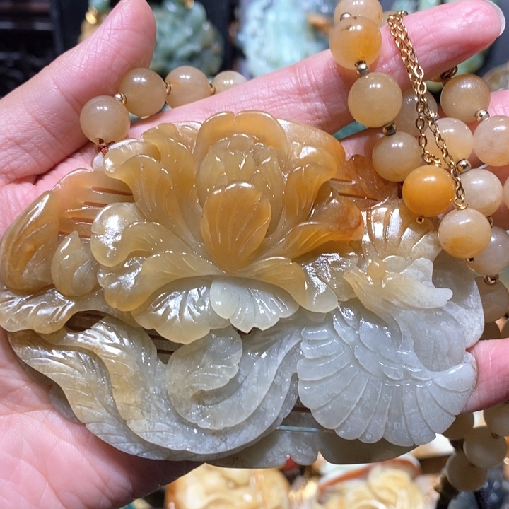 岫玉毛衣链未镶嵌