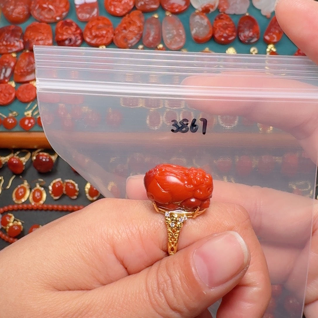 南红玛瑙南红银S925镶嵌