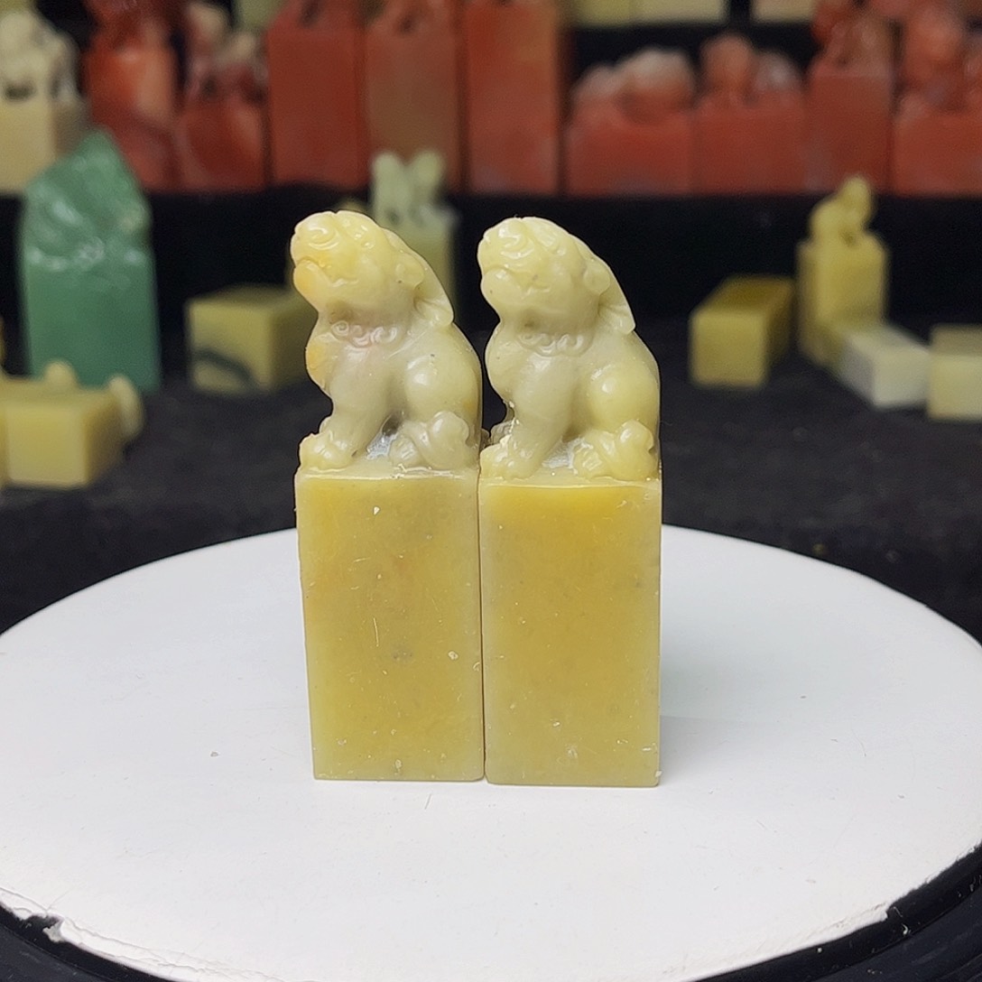 青田石印石封门菜花