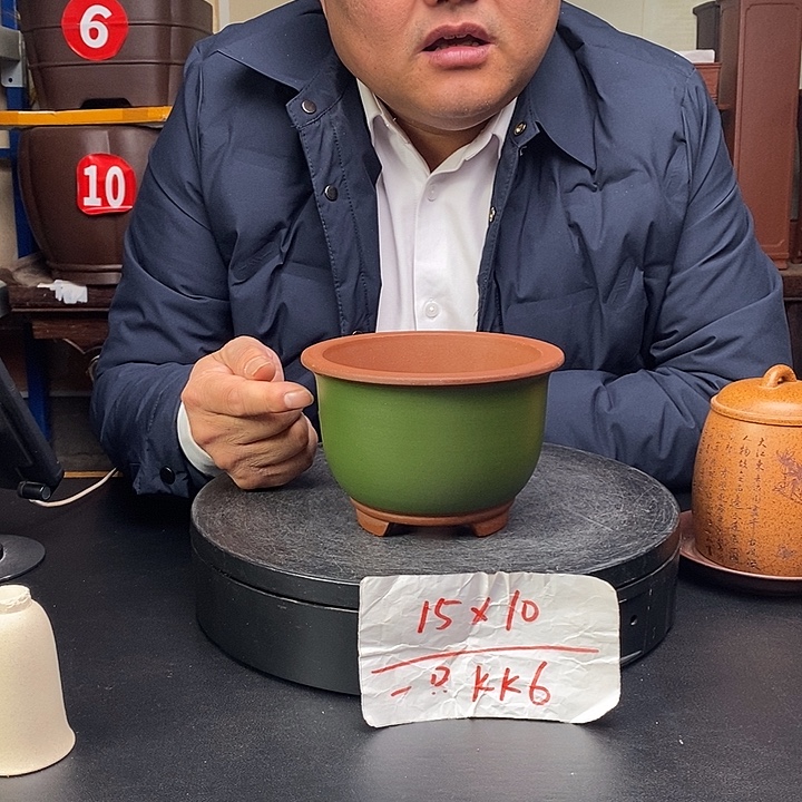 紫砂花盆货号一只KK6