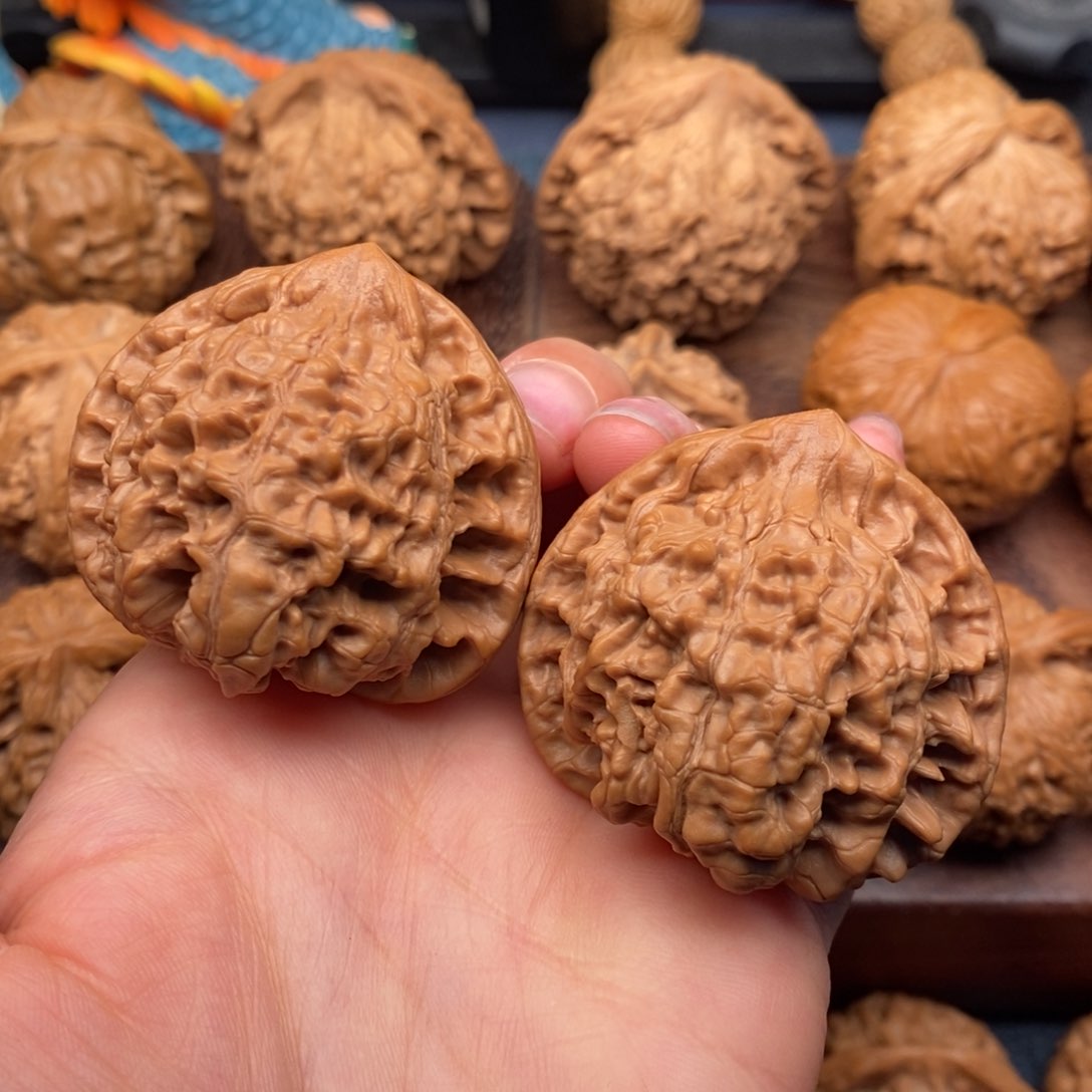 文玩核桃把件44全品官帽