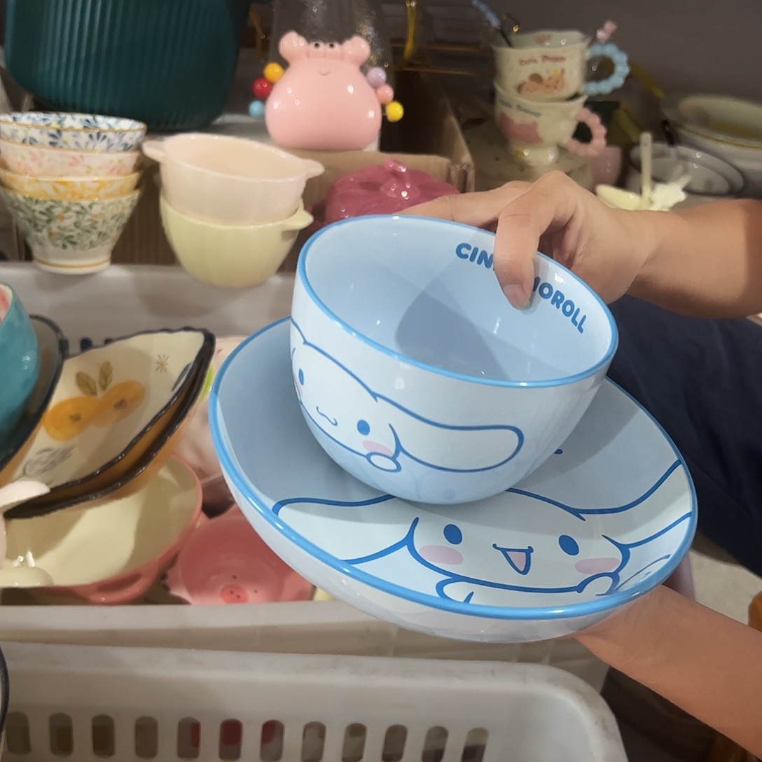 瓷片玉桂狗2件套微瑕