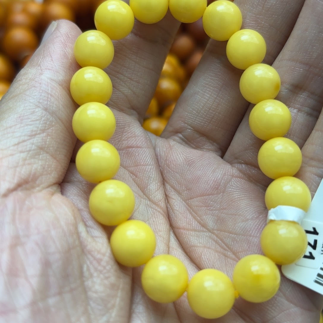 琥珀手链未镶嵌蜜蜡