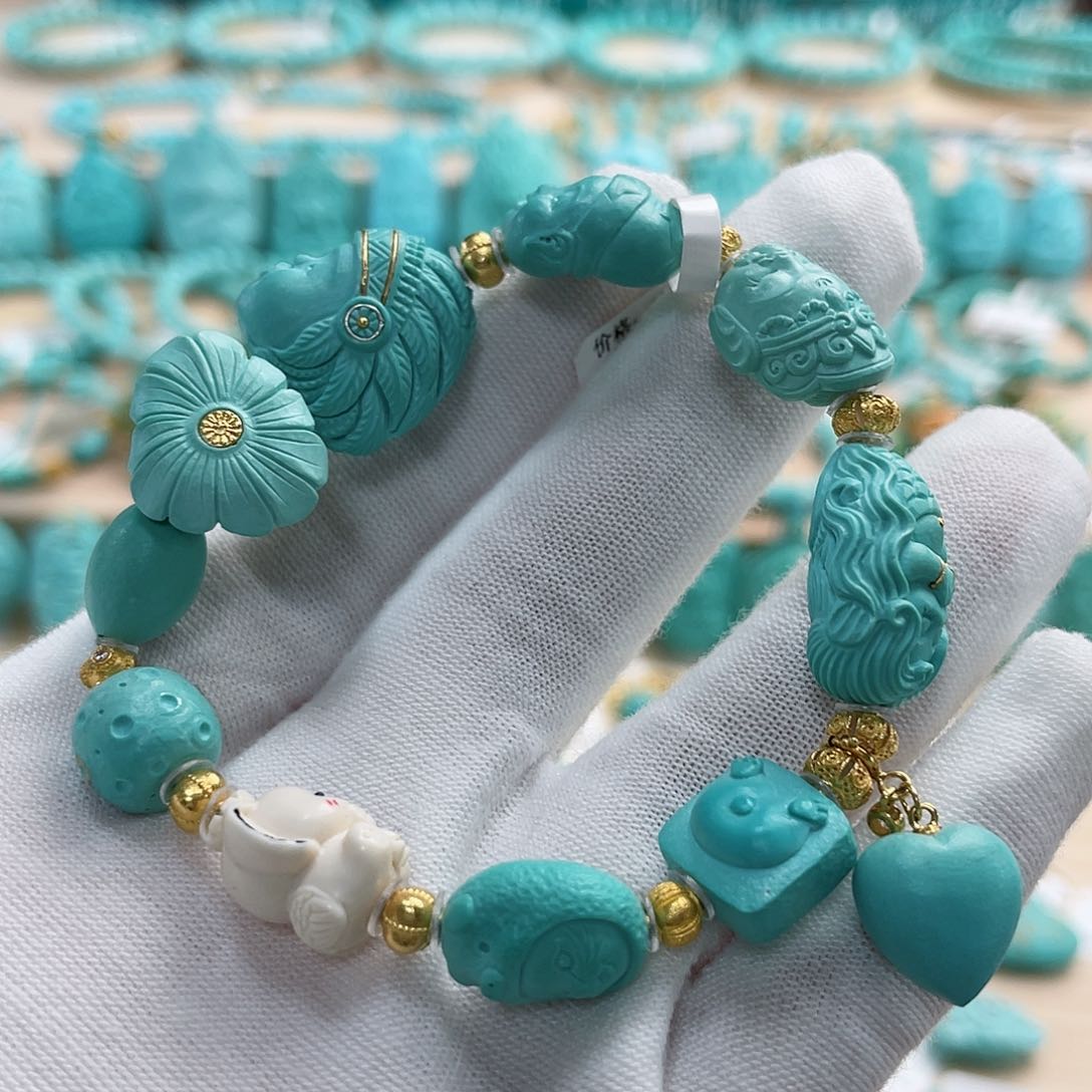 绿松石珠宝奇石未镶嵌