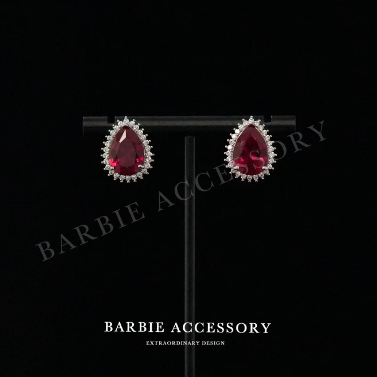 铜合金合成锆石耳饰 【星滴光遇】时尚轻奢设计款高级绝美百搭耳环