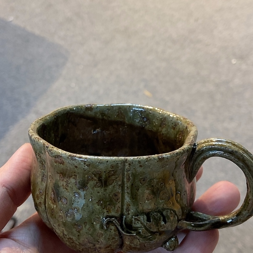 【闪购商品】茶杯紫砂文*斌微瑕福利金丝本山段南瓜杯