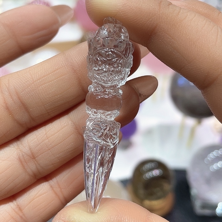 吊坠未镶嵌水晶白水晶