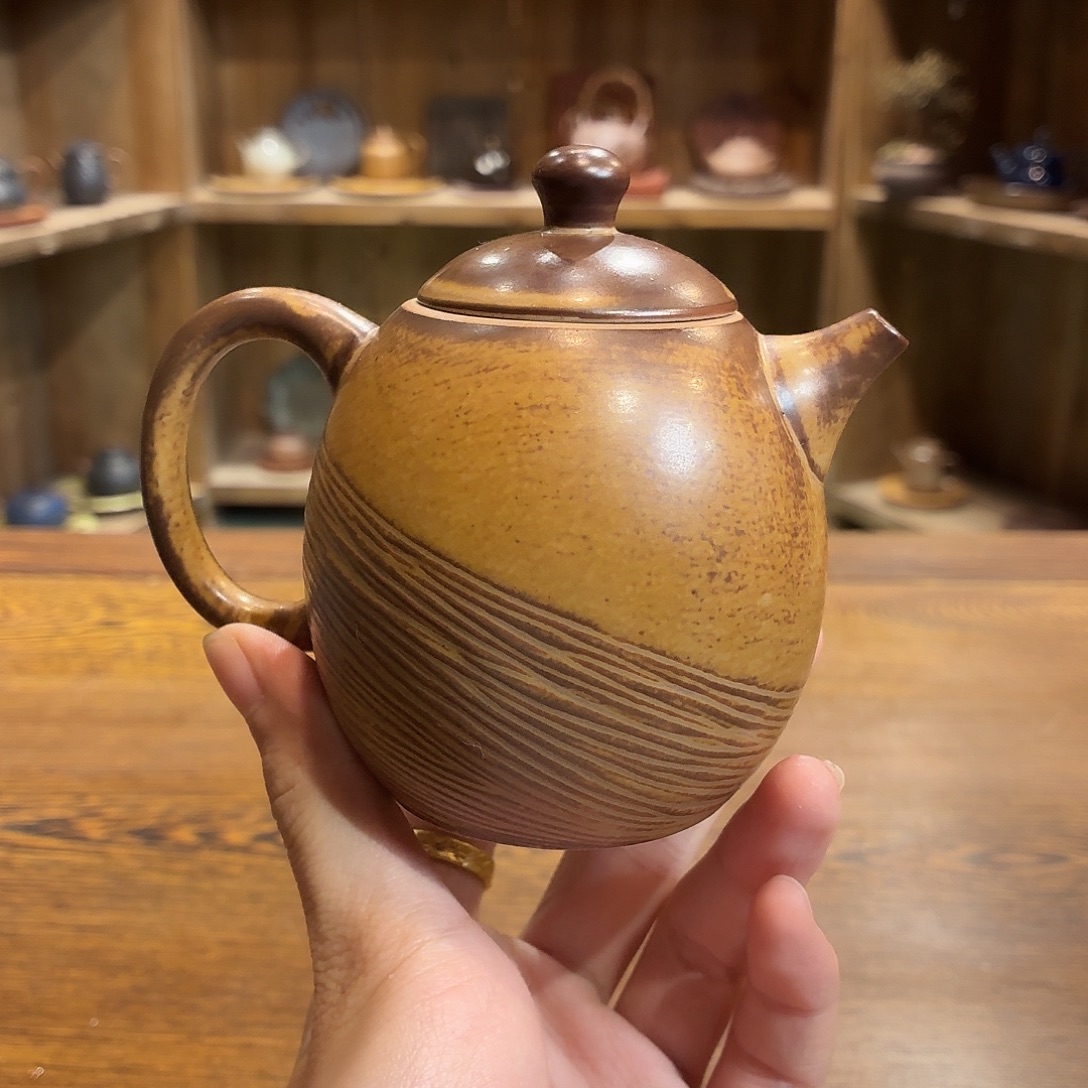 柴烧老岩泥茶器皿