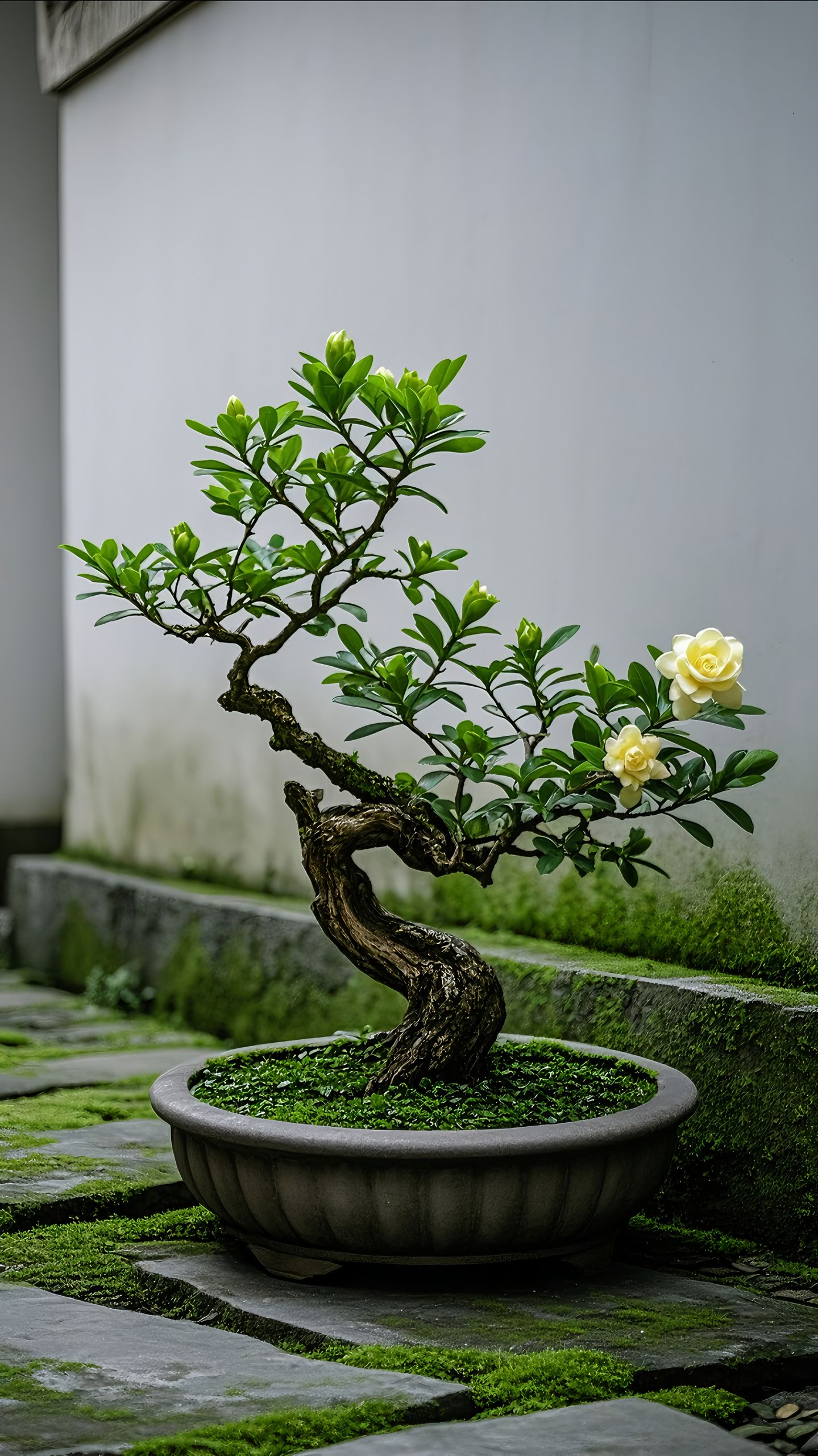 海岛栀子花斜飘怪桩枝干老度高端盆景素材一物一拍请勿自拍