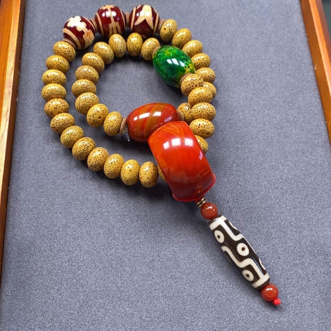 菩提把件未镶嵌星月