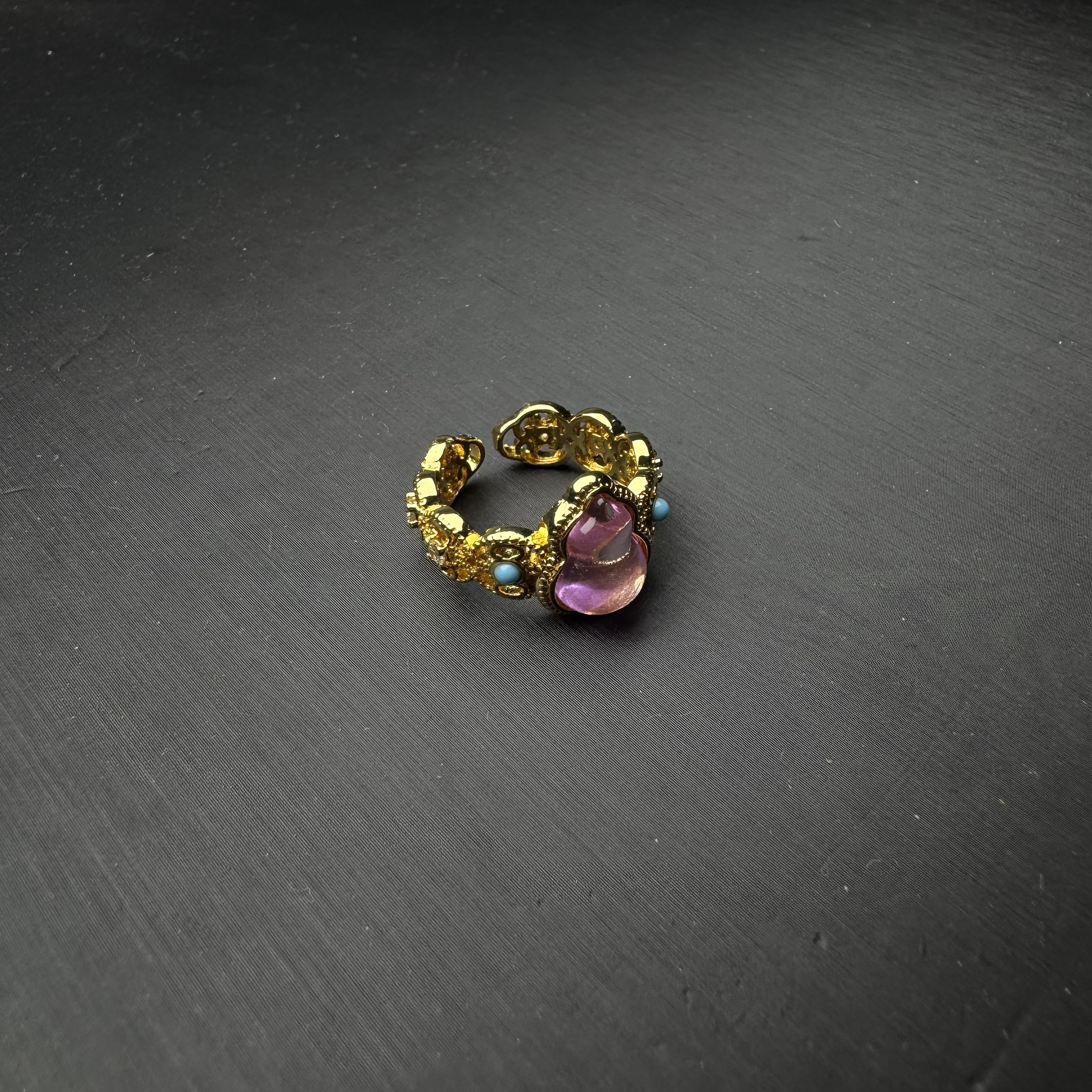 合金戒指 ZBG1582葫芦小戒指(天然珠宝多样性发其一）