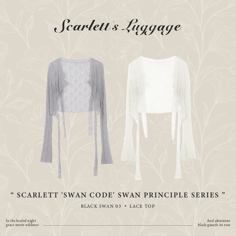 Scarlett ‘Swan Code’天鹅法则系列 黑天鹅03·蕾丝小衫