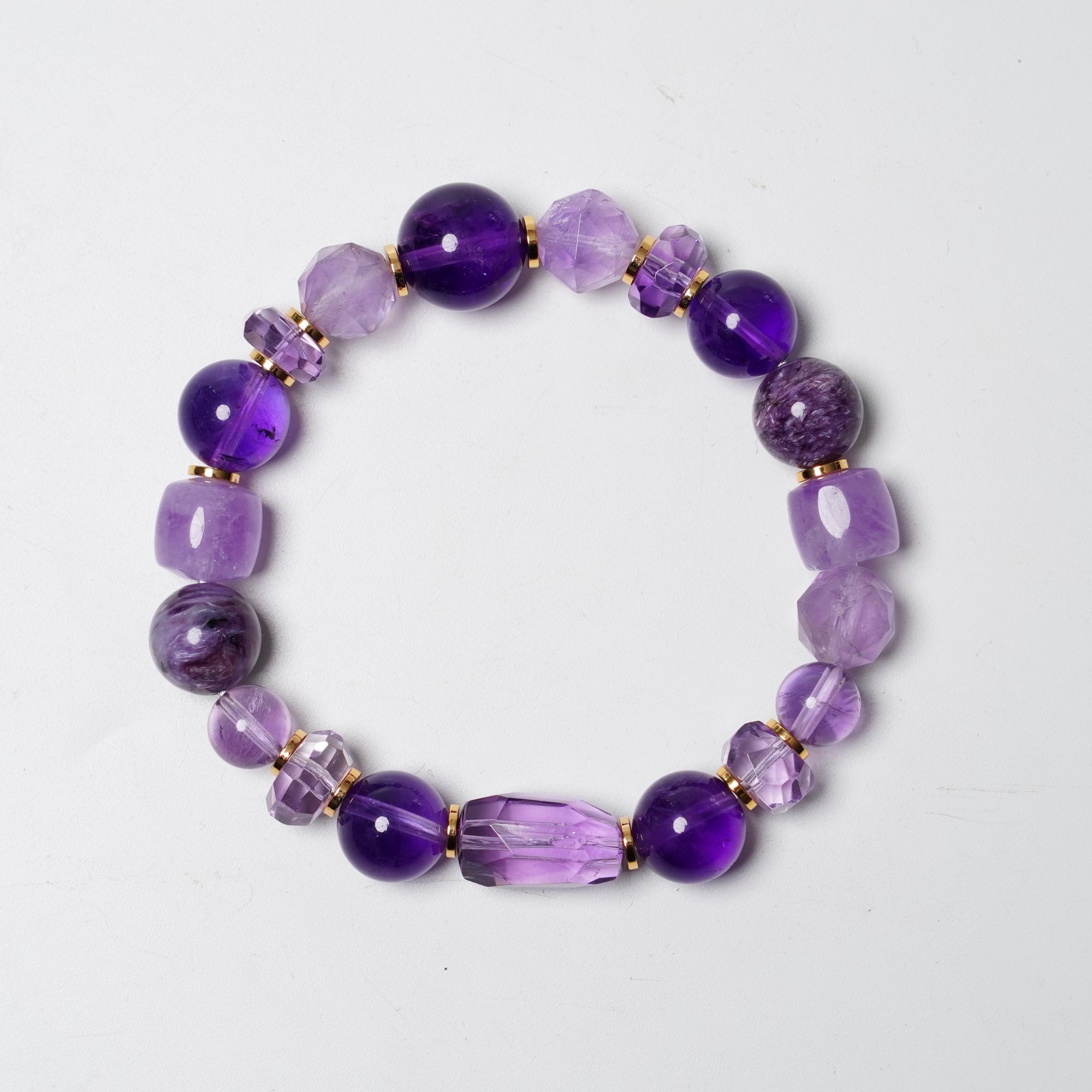 【珞宁专属】紫水晶设计款水晶手串（多样性发一）