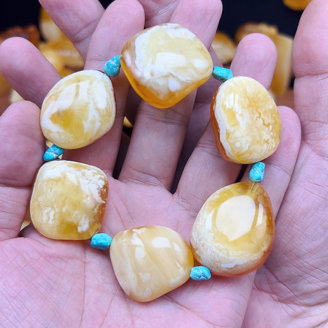 手链蜜蜡未镶嵌林*二单圈