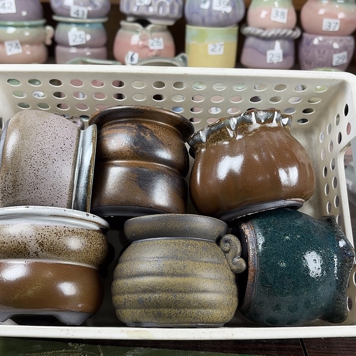 红陶量货/口高深浅搭配发6个