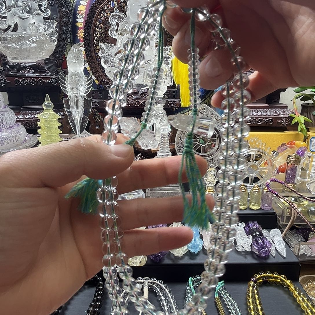 素****水晶手链未镶嵌水晶佛珠