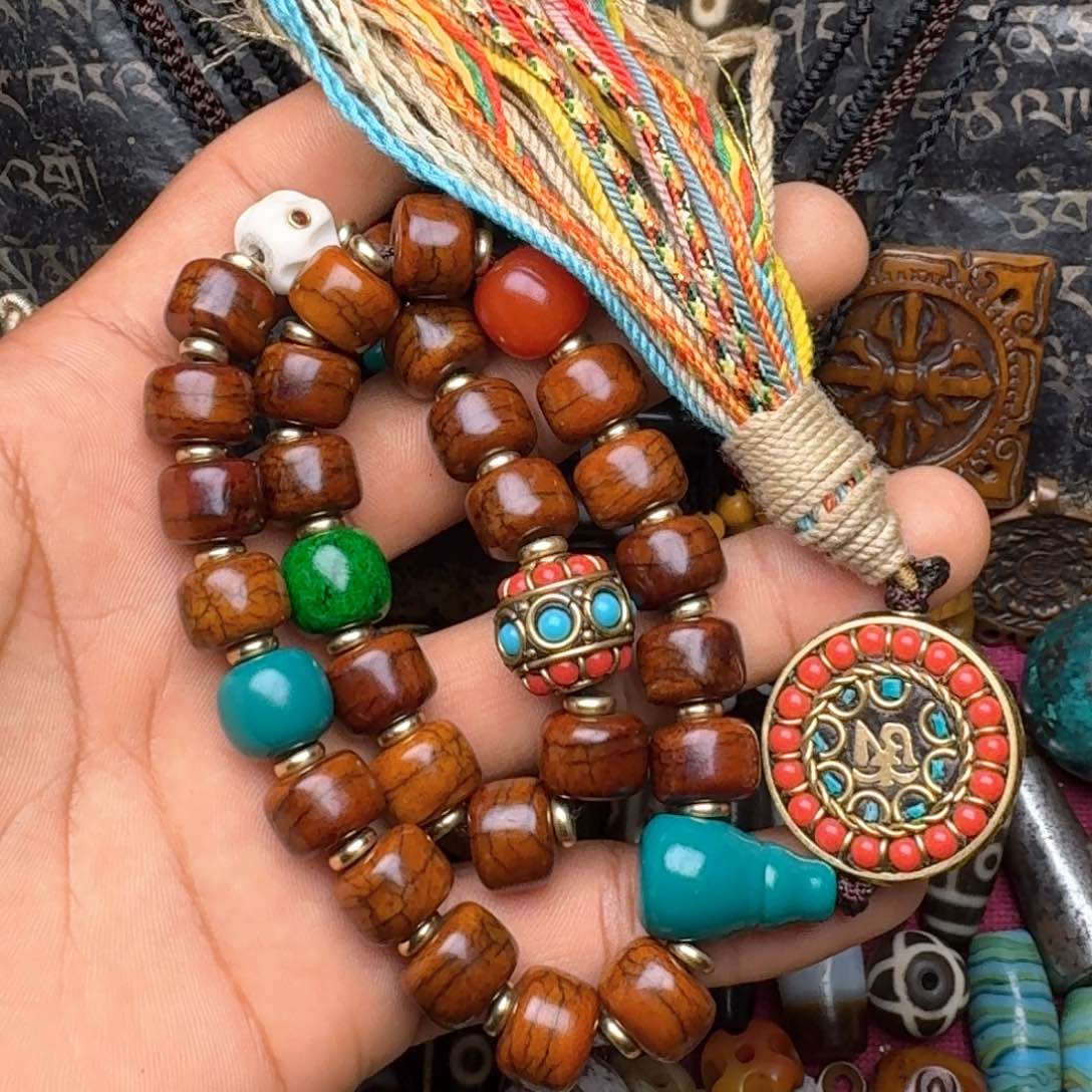 金刚菩提手串牦牛骨