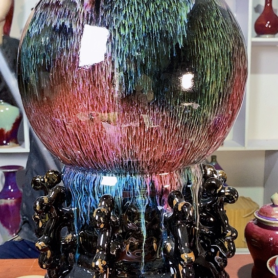 摆件梦*尚峰钧窑作品新疆不包邮