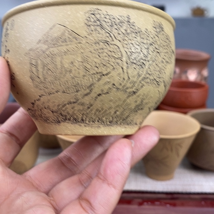 紫砂茶杯宜兴紫砂主人杯