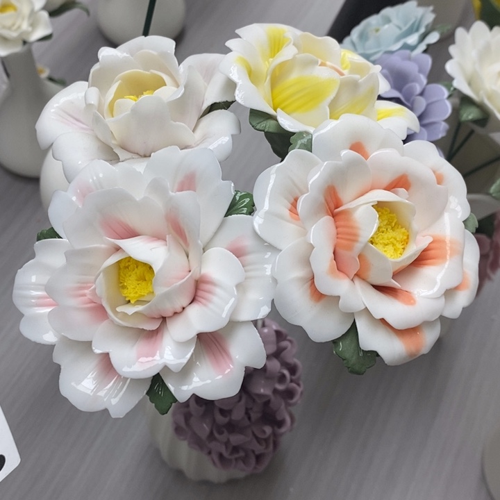 陶瓷陶瓷材料加工4朵