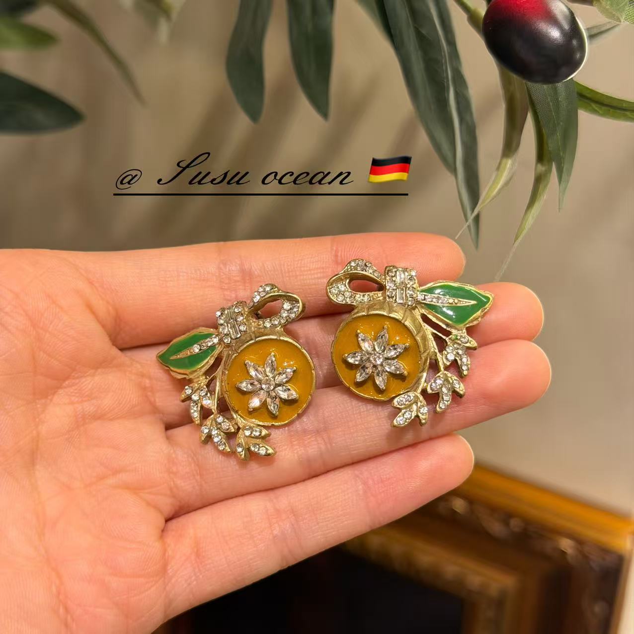 铜合金耳饰 《瑞士田园》【528】SusuOcean鉴赏珠宝