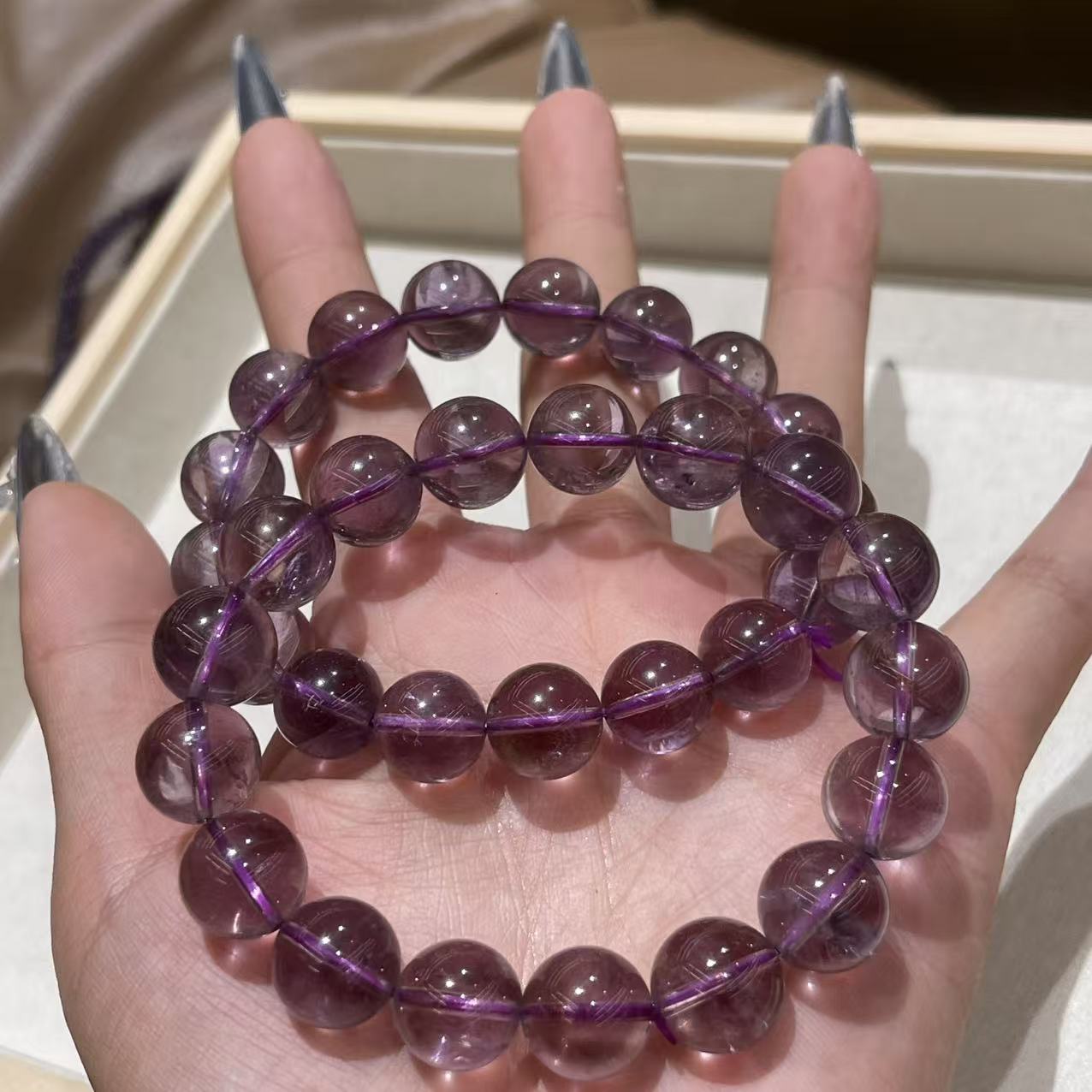 【梵东甄选】C013-紫黄晶天然玻利维亚紫水晶手串手链 多样性发其一