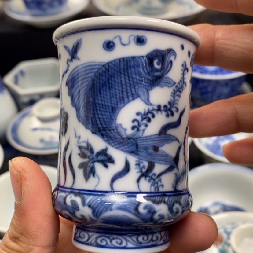 【闪购商品】景德镇青花主人杯