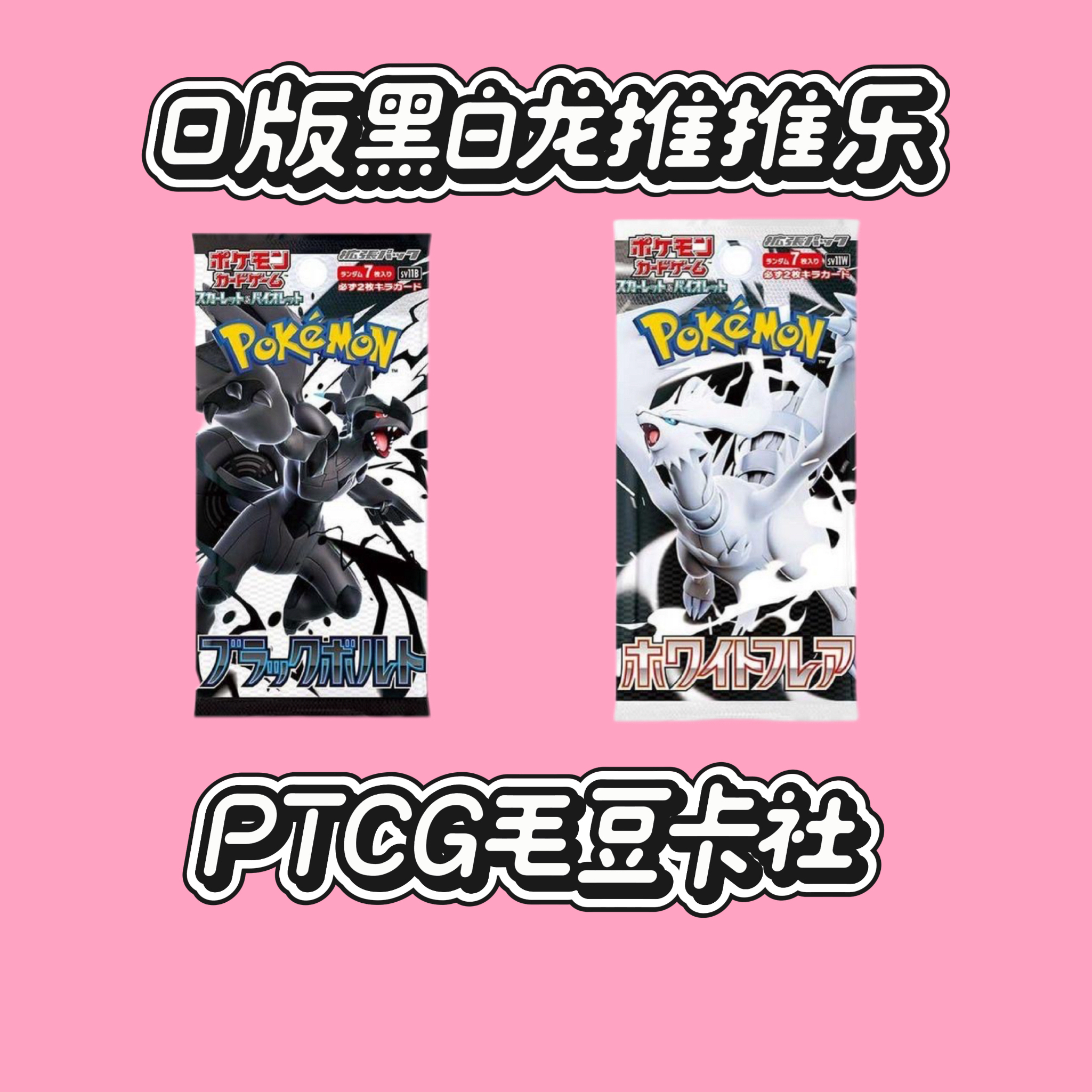 【毛豆卡社】黑白龙推推乐