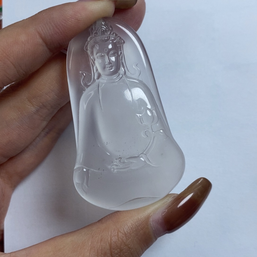 石英质玉颈饰未镶嵌蔚***空观音