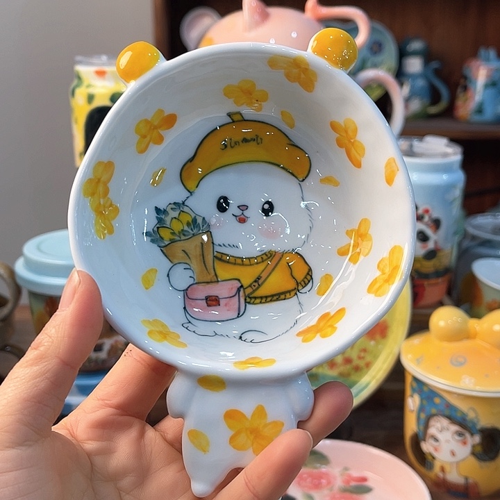 陶景德镇釉下手绘陶瓷 