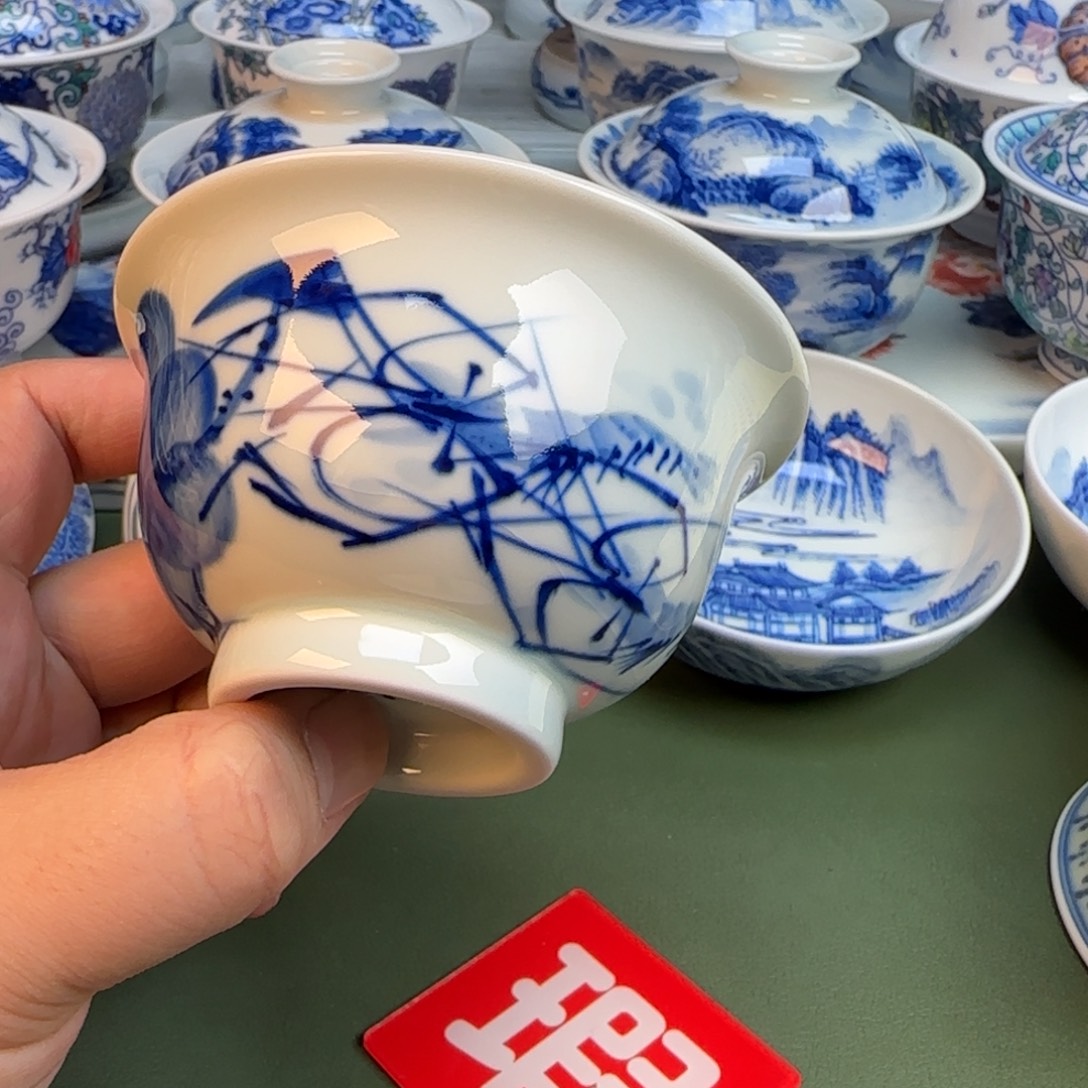 陶抖音闪购纯手工手绘开片261