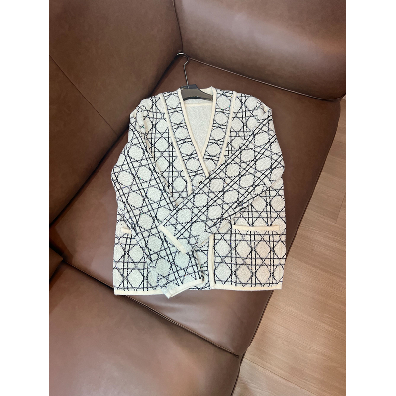 秋冬慵懒撞色粗条前后穿高冷宽松针织毛衣长袖毛衫蓝色时尚休闲17