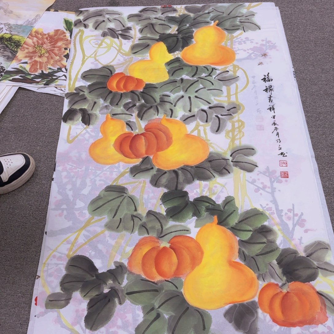 国画国画作品多次